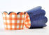 Picnic Cupcake Wrappers, Set of 24 Reversible Scalloped Cup Cake Holders for BBQ, Birthday, Anniversary Celebrations