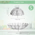 Buylorco Stainless Steel Folding Vegetable Steamer Insert, Fits Pots 5" to 9" for Veggie & Seafood Cooking