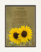 Daughter Graduation Gift, Sunflowers Photo with "From Childhood to Graduate" Poem, 8x10 Double Matted Keepsake