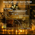 6 Pack 7ft 20LED Dimmable Rechargeable Fairy Lights with Remote & DIY Timer, Silver Wire String Light for Mason Jar