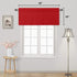 DWCN Red Christmas Valance Curtains for Windows, 52 x 18 inch, Rod Pocket Blackout, 1 Panel for Kitchen Bedroom