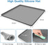 Grey Mini Fridge Silicone Mat with Raised Edges, 24''x24''x0.5'', Prevent Water Leakage, Moldy and Floor Damage from Elecrical Equipment such as Washing Machines, Dryer, Mini Fridge, Wine Cabinet.