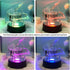 FIEIFI 3D 360 4.5 Inch LED Motorized Rotating Light Display Base for Crystals Glass Art Light Turntable Crystal Display