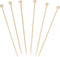 Plasticpro Cocktail Picks Bamboo Toothpicks with Ball End - 6 inches Pack of 200 for Appetizers and Desserts