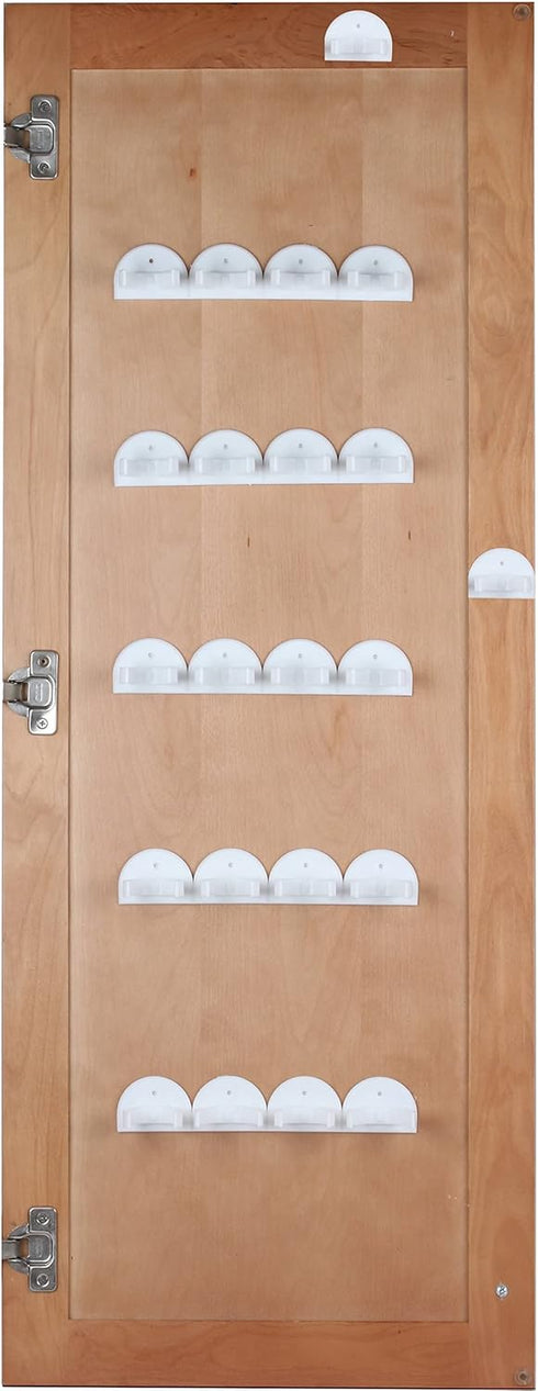 Spice Rack 36 Spice Gripper Strips for Cabinet Door - Use Spice Clips for Organizer Storage