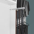 Rev-A-Shelf 14" Pull Out Closet Organization Rack for Belts, Ties, Scarves, Accessories Storage Hanger, Chrome, BRC-14CR