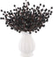 Rowfad 40 Pcs Artificial Berry Stems Branches, Halloween Black Faux Holly Berries