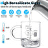 Caffeine Beaker Mug, 16 oz Chemistry Coffee Mug, Borosilicate Glass Measuring Graduated Beaker (450ml)
