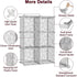 6-Cube Closet C&AHOME Cube Storage Organizer with Doors, Shelves, DIY Plastic Modular Bookshelf, Clothes Storage