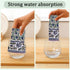Set 3-16 x28 100% Ridhi Basil Green Hand Block Print Waffle Kitchen Towel of Ultra Absorbent Quick Dry Cotton Dish