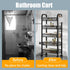 5 360 41 Inch Fruit Vegetable Basket Storage Cart Tier Snack Cart Stackable Metal Mesh Vegetable Organizer with Degree