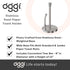 OGGI Stainless Steel Paper Towel Holder, 13" Height, with Tension Arm and Tear Bar