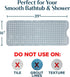 39"x16" SlipX Solutions Power Grip Bathtub Safety Mat | Precision Grip Technology for Longer, Stronger, & Softer Wet