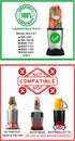 MB-1001, MB-1001B, MBR-1101, MBR-1701, MBR-1702, MBR-0301 Blendin Replacement Fruit and Vegetable Juicer Attachment