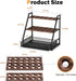 Wolera 3-Tier Countertop 36+90 Countertop 150+ Wooden Fresh Egg Holder With Basket for Eggs, Storage for with Carry