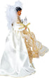 Kurt Adler Lighted Christmas Tree Treetop - 10-Lights, African American Angel, Ivory & Gold, 12in