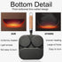 Egg Pan Omelette Pan, 3 Section Square Divided Breakfast Grill Pan with Solid Wood Handle, Nonstick Frying Pan for