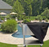 J&C 35x20x34in 80 Cooler Cart Cover-Black Waterproof UV Resistant Patio Rolling Cooler for Most of QT Patio Ice Chest