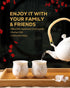 Set, Set 1 Set, 6 1 1 Sets Dujust Japanese Tea White Porcelain Tea with Teapot Tea Cups, Tea Tray, Stainless Infuser