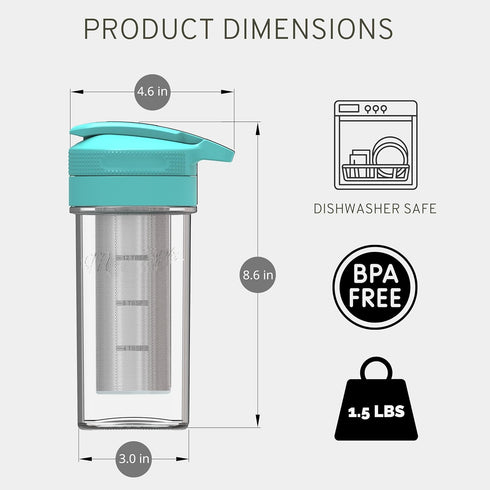 Masontops Deluxe Cold Brew Makers Kit, Iced Coffee Maker with Glass Pitcher & Stainless Steel Mesh Filter