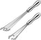 2 Pieces Stainless Steel Mini Ball Whisk - 10-Inch and 12-Inch Egg Beater Manual Mixer for Sauces, Cream