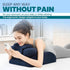 BNTHN Memory Foam Wedge Pillow - Ergonomic Reading & Bed Wedge Pillow for Sleeping, Back Support, Acid Reflux, and Leg