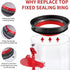 Dust Bin Top Fixed Sealing Ring, Compatible with Dyson V10 SV12 Vacuum Cleaner, Replacement Parts with T8 Screwdriver