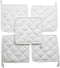 Pot Holders, 100% Cotton (Pack of 10), 8" x 8" Square, Solid White Color for Everyday Kitchen Cooking