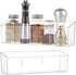 FMOACEN 2 Pack Spice Rack, Spice Organization for Cabinet, Storage Organizer Bins, Clear