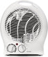 Sohler Portable Electric 1500W Fan Heater with Adjustable Thermostat, Overheat and Tip-Over Protection, ETL Certified, Ideal for Home & Office, White by Sohler