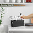 Wooden Utensil Caddy, Silverware Holder for Party, Black Cutlery Organizer for Forks, Spoons, Knives