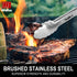 Walfos 17 Inch Extra Long Grill Tongs, Stainless Steel BBQ Tongs for Grilling, Cooking, and Turning Food