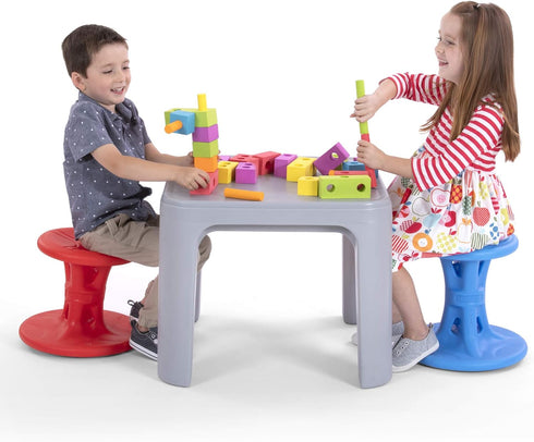 Simplay3 (5-8) 14 inch Play Around Wiggle/Wobble Kids Flexible Active Sitting Chair/Stool (Single Stool) to Improve