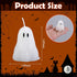 EBaokuup 10 2'' 1.6'' PCS X Halloween Ghost Candles, Ghost Shaped Decor Candles, Fun Face Spooky Burning Candle