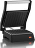 Elite Gourmet EPN160 Compact Electric Panini Press - Multifunctional Contact Grill, Lightweight, Black