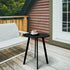 Meluvici Outdoor Side Table, Weather Resistant Patio Small Side Table Outdoor Indoor Round Metal Steel Small Table