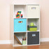 Yunkeeeper Storage Bins Cubes, Fabric Cube Organizer with Handle, Foldable Bins for Cloth or Accessory Storage, Set of