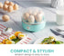 Elite Gourmet EGC115M Easy Egg Cooker, Electric 7-Egg Capacity, Auto Shut-Off, BPA Free, Retro Mint
