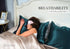 100% Mulberry Silk Pillowcase, 22 Momme Pure Natural Silk, Both Sided with Zipper, Standard Size (Fog Blue, 20'' 26'')