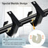 TOKPLNU Ceiling Curtain Rod Bracket, 4 Pack Heavy Duty Holders, Aluminum Alloy, Black Ceiling Hooks for 1 Inch Rods