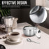 12oz Countertop 350ml Sugar Bowl with Lid and Spoon | Sugar Container for Coffee Bar | Stainless Steel Holder Jar