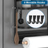 Rack,4-Slot Magnetic Spice Stanley Cup Water Bottle Holder with Paper Towel Holders and Removable Hooks