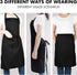 Funny Grill Aprons for Men - May The Forks Be With You, Cooking Apron for Movie Fans, Grilling Gifts for Fathers Day