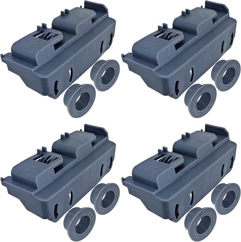 WD28X27241 Dishwasher Lower Rack Carrier and Roller Kit for GE, 2Pcs, Fits WD12X10438, WD12X10439, WD12X10446