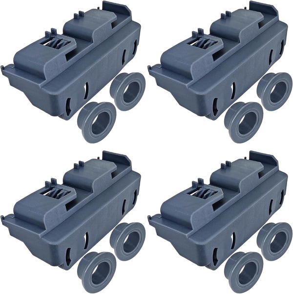 WD28X27241 Dishwasher Lower Rack Carrier and Roller Kit for GE, 2Pcs, Fits WD12X10438, WD12X10439, WD12X10446