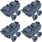 WD28X27241 Dishwasher Lower Rack Carrier and Roller Kit for GE, 2Pcs, Fits WD12X10438, WD12X10439, WD12X10446