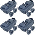 WD28X27241 Dishwasher Lower Rack Carrier and Roller Kit for GE, 2Pcs, Fits WD12X10438, WD12X10439, WD12X10446