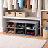 6 Closet Sorbus Shoe Organizer Bin, Section Cubby Shoe Shelves, Foldable Portable Detachable Organizer Storage for Home