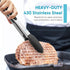 600? Heat Resistant Kitchen Tongs for Cooking with Silicone Tips,Maywe Tanso 12-Inch Stainless Steel Locking Cooking Tongs Food Tongs for BBQ,Cooking,Salad and Serving Food,Heavy Duty,Non-Stick,Black by Maywe Tanso