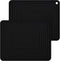 Silicone Trivets for Hot Dishes, Set of 2 Black Heat Resistant Mats for Kitchen, Silicone Pot Holders for Pots & Pans